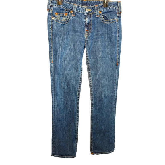 True Religion  Section Johnny Row Seat Relaxed Jeans Boot Leg Size:32 - Picture 2 of 11